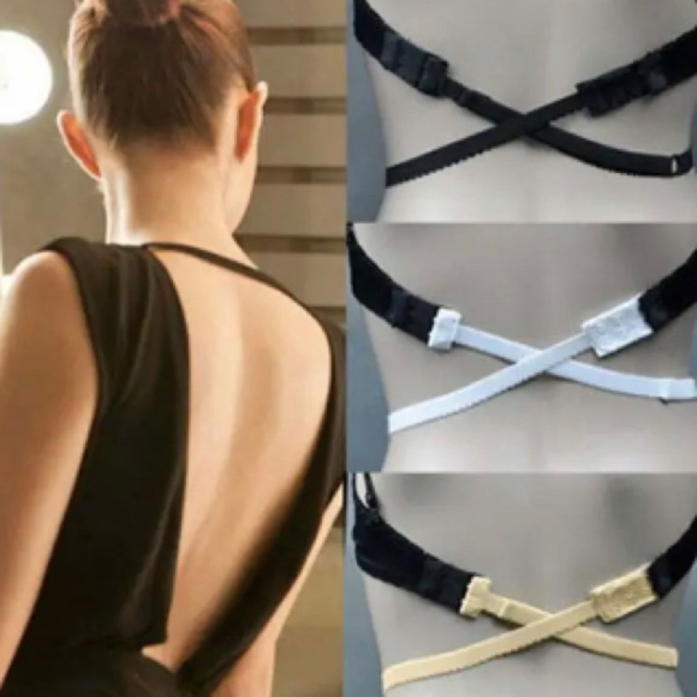 3 Pack Low back bra converter